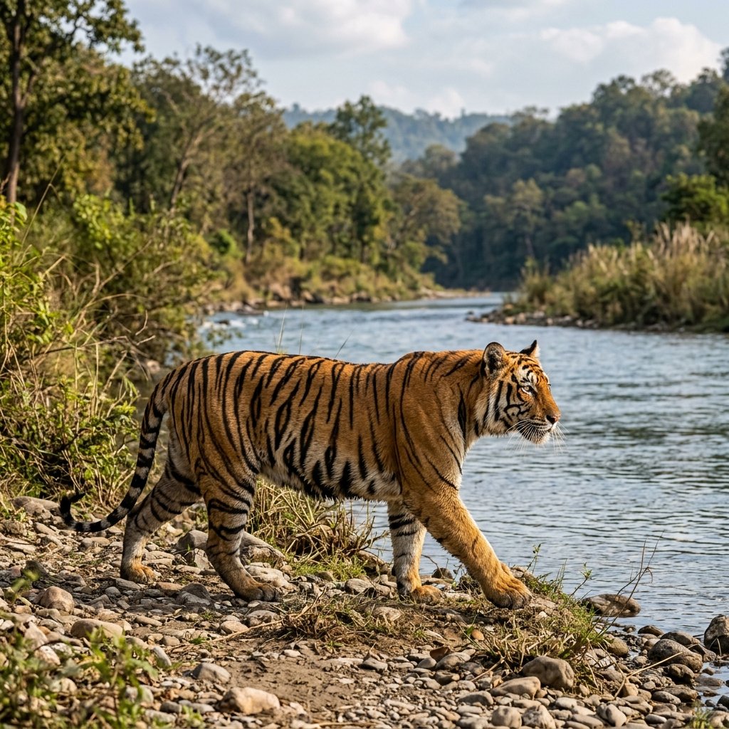 Royal Bengal Tiger Jim Corbett National Park Safari
